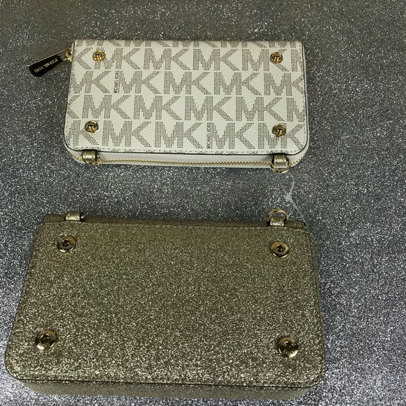 Michael Kors Wallet Clutch XBody  Tina Vanilla - Picture 5 of 8